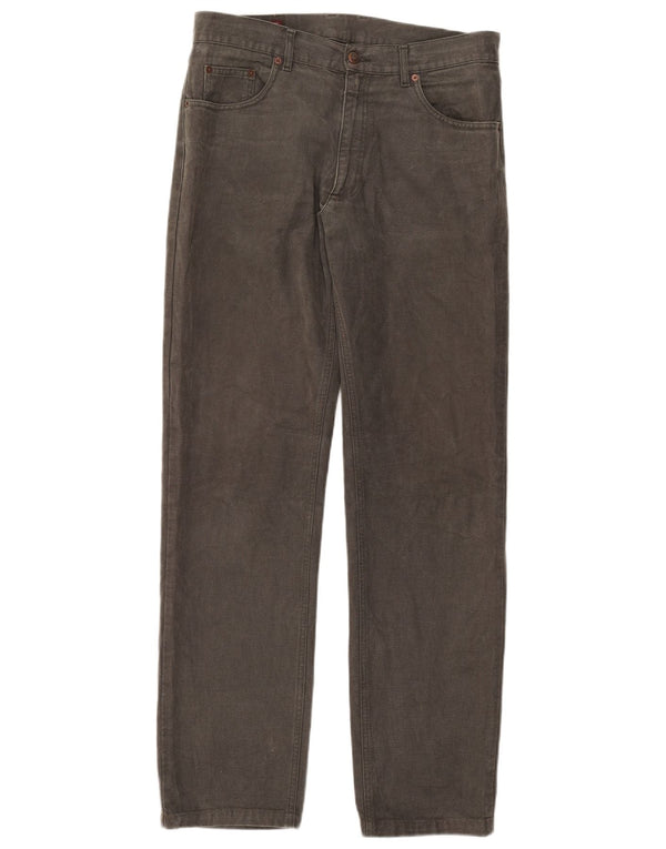 Marlboro Classics Mens Straight Jeans W34 L32 Khaki Cotton