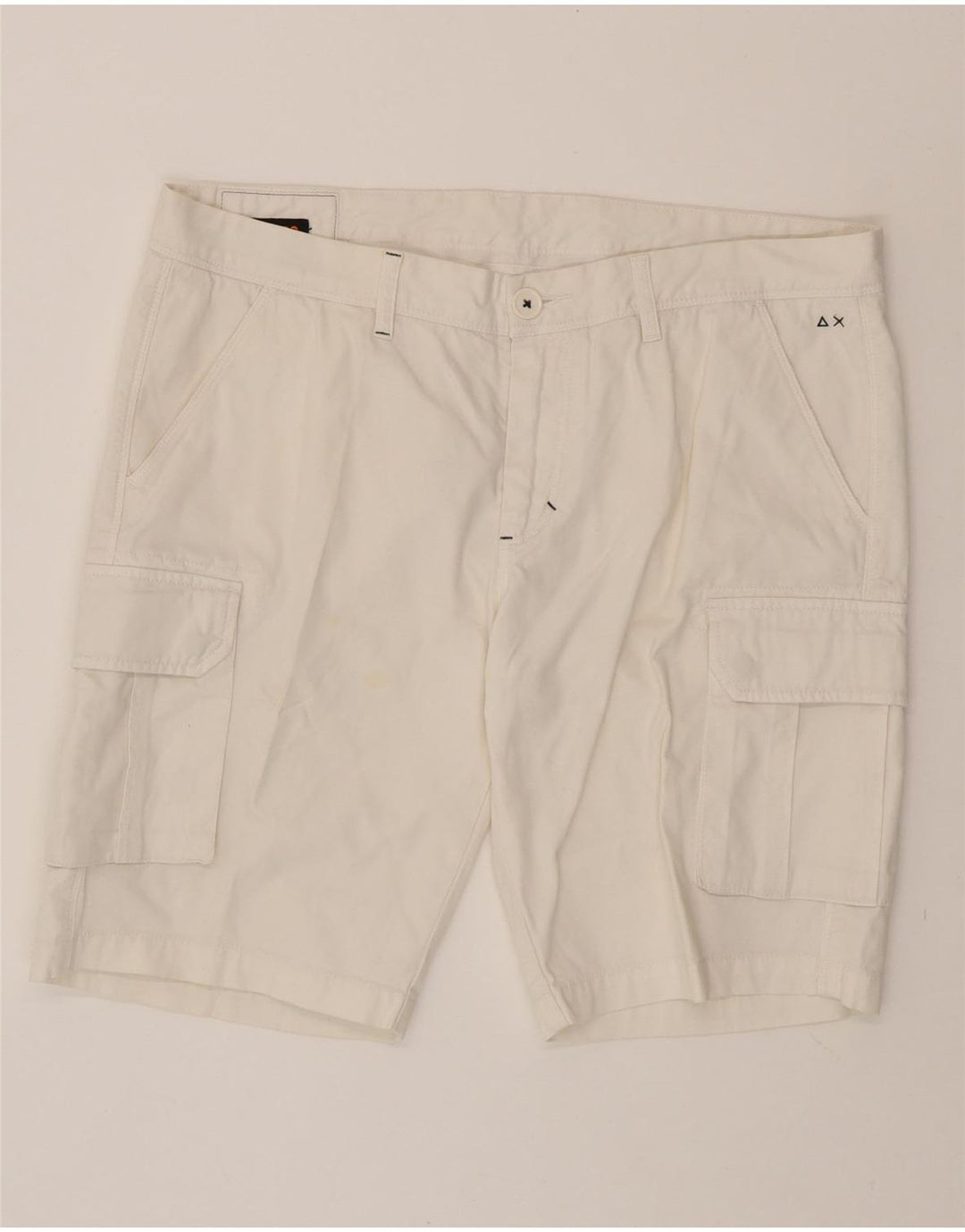 SUN68 Mens Cargo Shorts W38 XL White Cotton Vintage Sun68 and Second-Hand Sun68 from Messina Hembry 