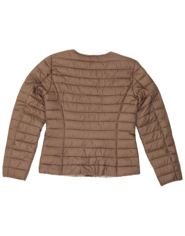Esprit Womens Oversized Padded Jacket UK 6 XS Brown Polyester