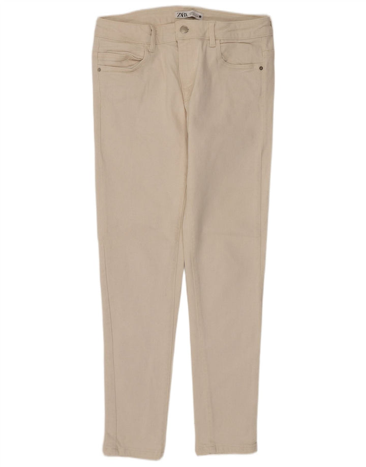 ZARA Womens Skinny Jeans EU 40 Medium W30 L27 Off White