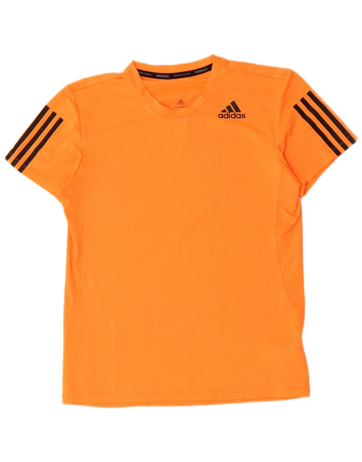 ADIDAS Mens Aeroready T-Shirt Top Medium Orange Polyester