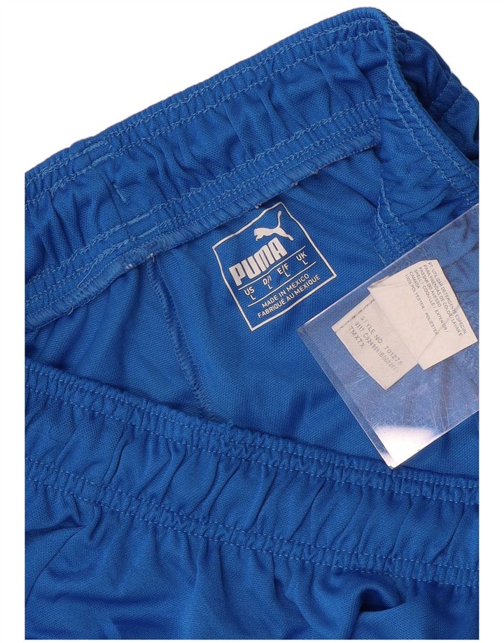 PUMA Mens Sport Shorts Large  Blue Polyester