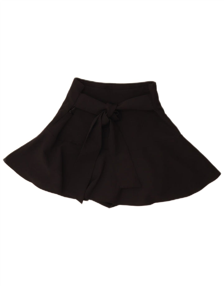 Zara Womens Mini Skirt Small W26 Black Cotton