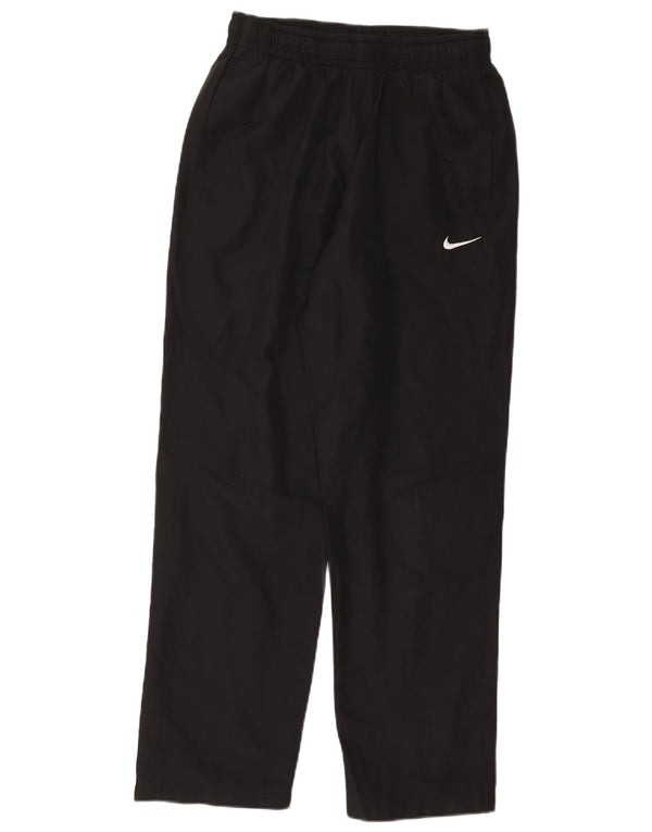 NIKE Mens Tracksuit Trousers Small Black Polyester