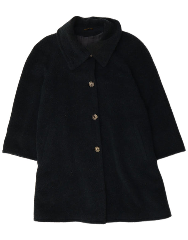 VINTAGE Womens Oversized Overcoat UK 14 Large Green