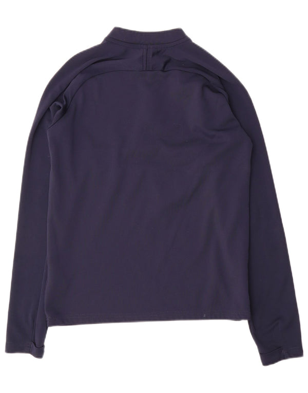 Nike Boys Dri Fit Pullover Tracksuit Top 12-13 Years Large Navy Blue