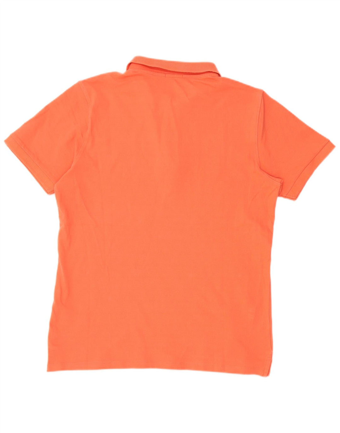 LIU JO Mens Polo Shirt Large Orange Cotton