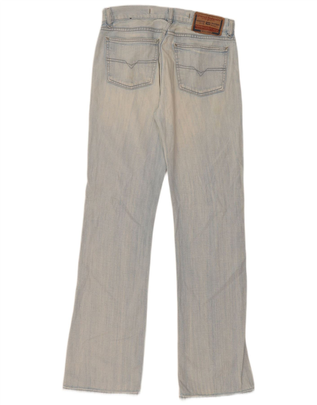 Diesel Womens Straight Jeans W32 L34 Blue Cotton