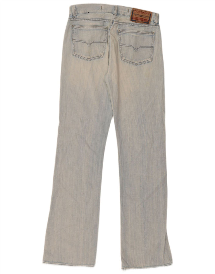 Diesel Womens Straight Jeans W32 L34 Blue Cotton