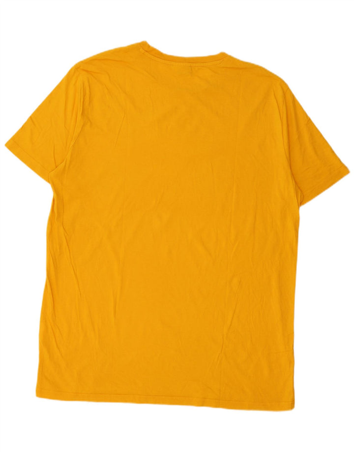 Diadora Mens Graphic T-Shirt Top Large Yellow