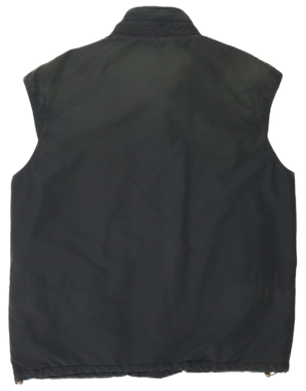 Loro Piana Mens Gilet UK 42 XL Black Virgin Wool
