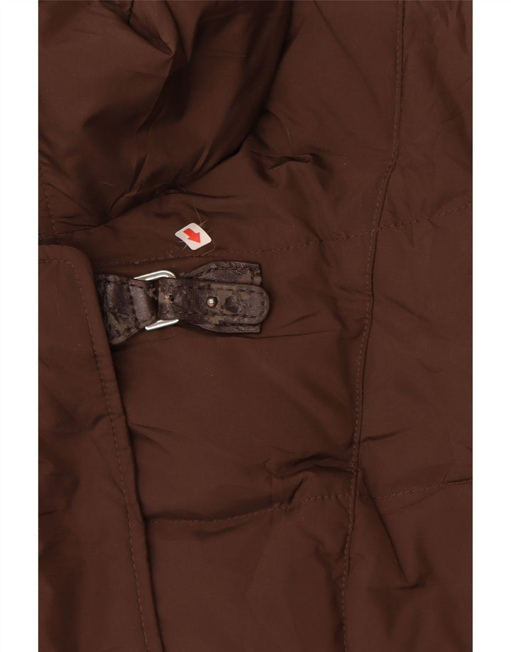 GEOX Womens Padded Jacket UK 12 Medium  Brown
