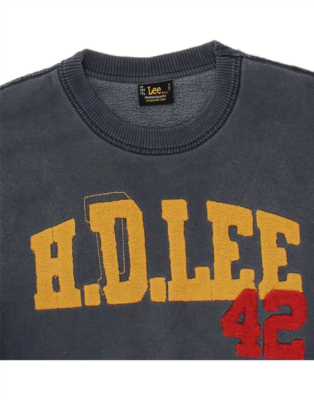 LEE Boys Graphic Sweatshirt Jumper 11-12 Years Medium  Navy Blue Cotton Vintage Lee and Second-Hand Lee from Messina Hembry 