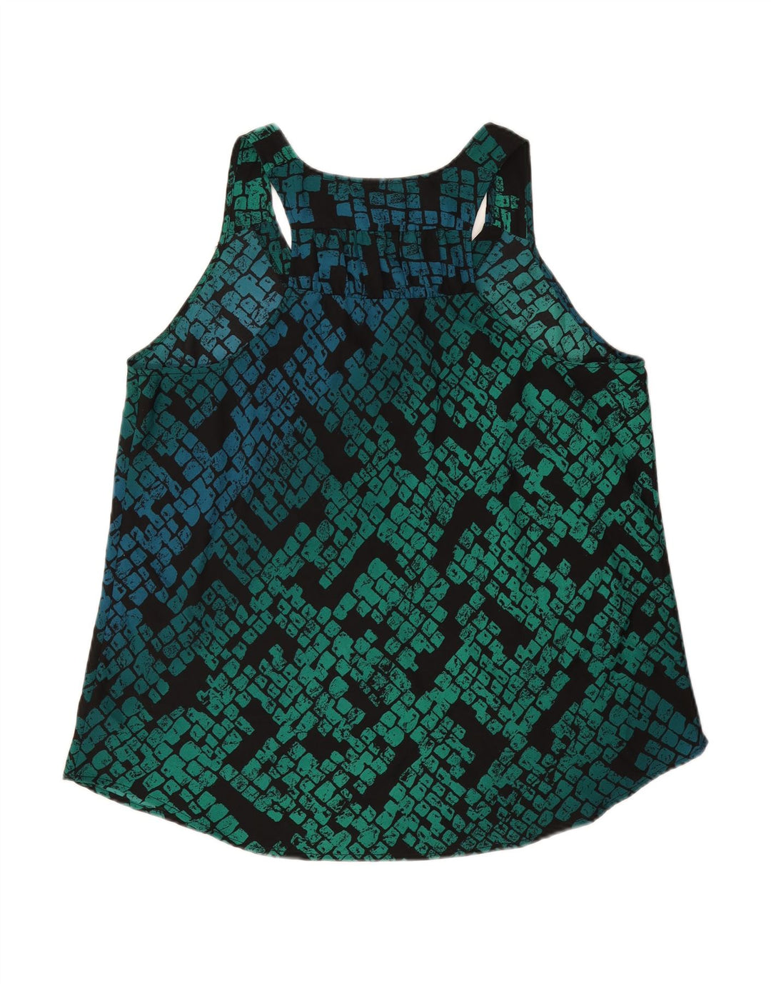 MOSSIMO Womens Vest Top UK 18 XL Green Geometric Polyester
