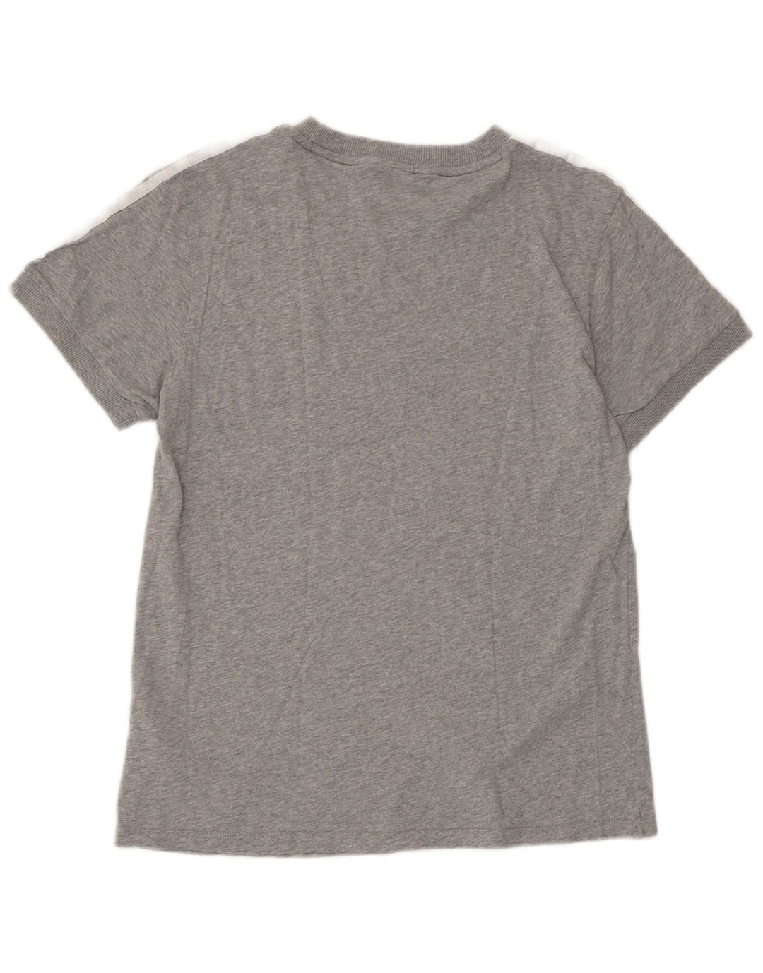 ADIDAS Womens Oversized T-Shirt Top UK 10 Small Grey Cotton