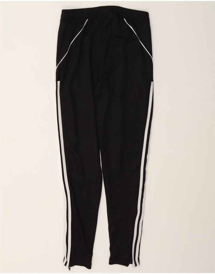 Adidas Mens Slim Fit Tracksuit Trousers Small Black Polyester