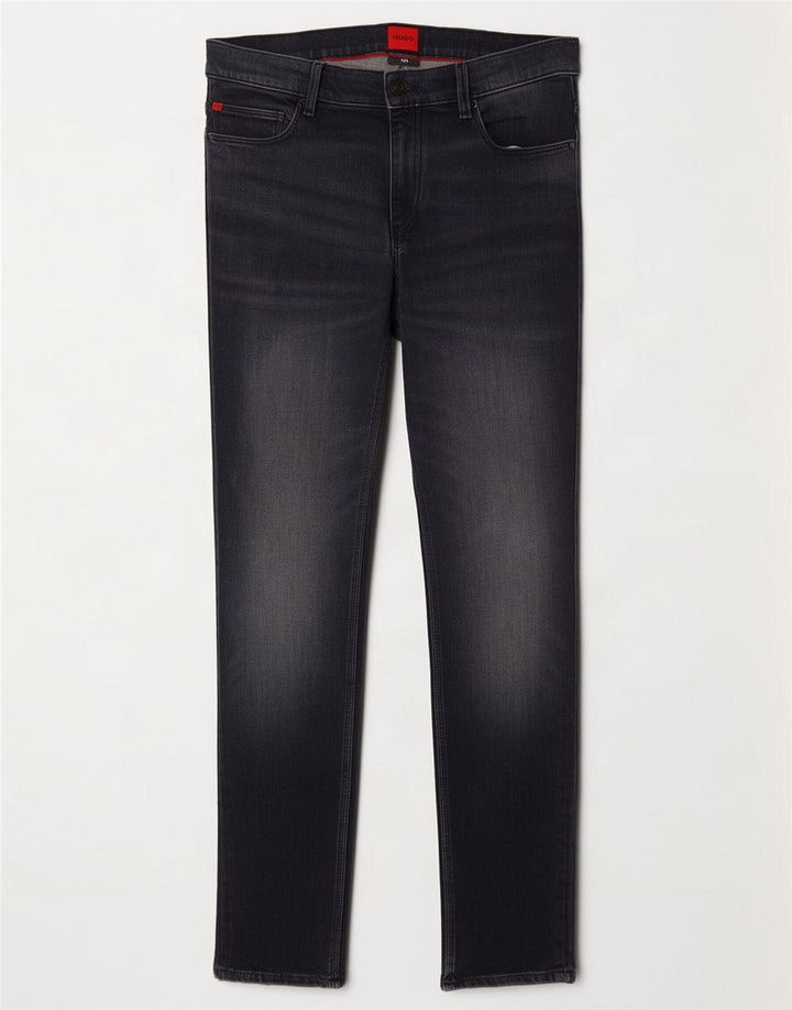 Hugo Boss Mens Slim Jeans W33 L29 Black Cotton