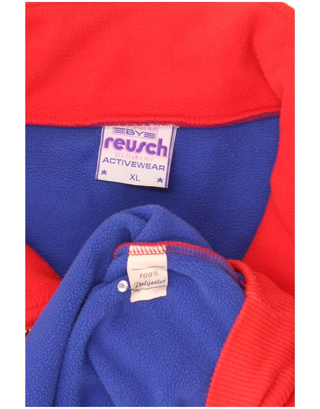 Reusch Mens Zip Neck Fleece Jumper XL Red Polyester