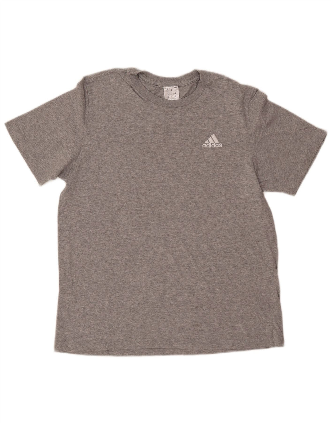 ADIDAS Mens T-Shirt Top Medium Grey Cotton