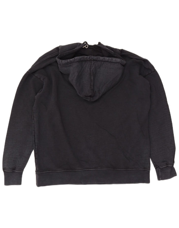 SOCCX Mens Graphic Hoodie Jumper UK 42 Large Black Cotton