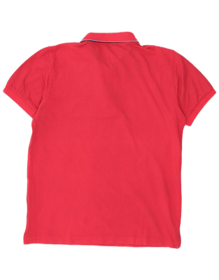 Sun68 Mens Polo Shirt Medium Pink Cotton