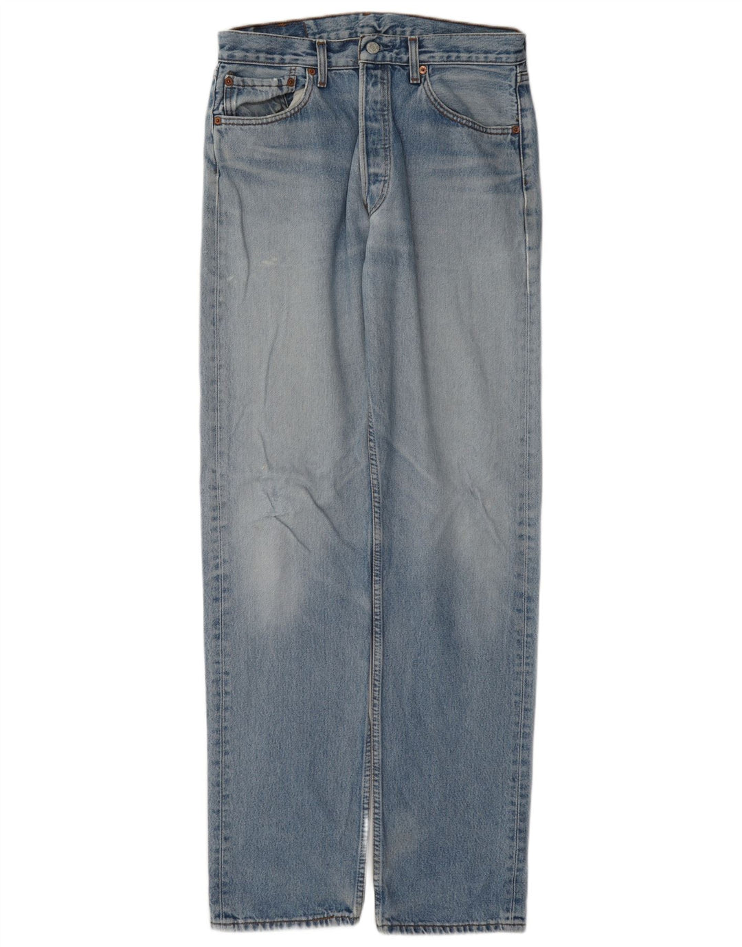 Levi's Mens 501 Straight Jeans W33 L36 Blue Cotton