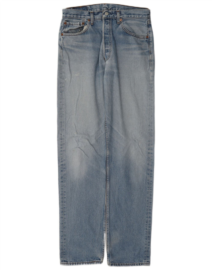Levi's Mens 501 Straight Jeans W33 L36 Blue Cotton