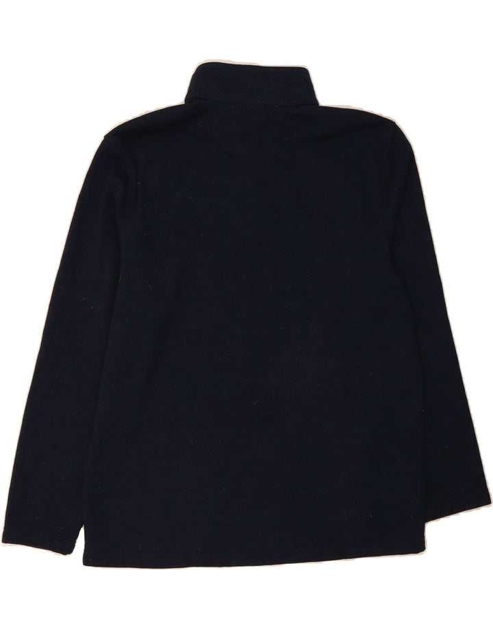 IZOD Mens Button Neck Sweatshirt Jumper Large Navy Blue Vintage Izod and Second-Hand Izod from Messina Hembry 