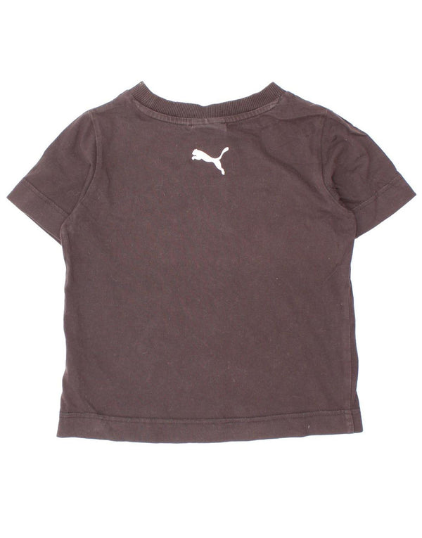 Puma Girls Graphic T-Shirt Top 5-6 Years Black