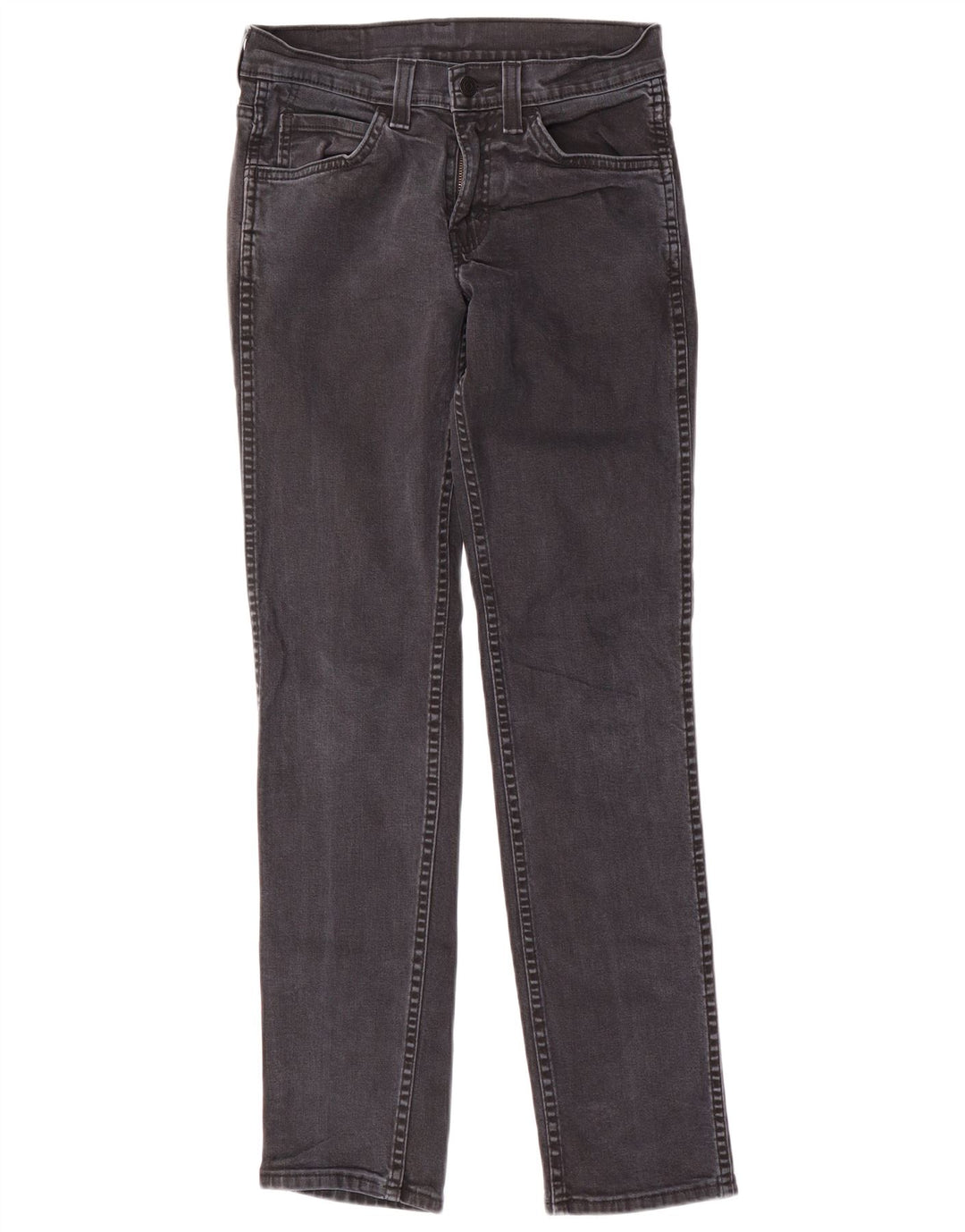 Levi's Womens 511 Slim Jeans W28 L32 Grey Cotton