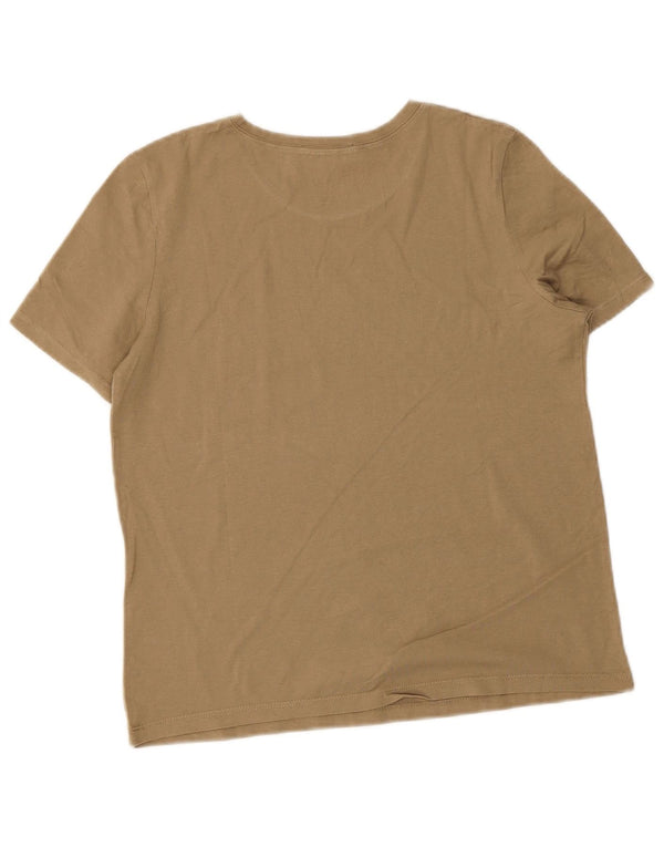 Zara Womens T-Shirt Top UK 10 Small Khaki