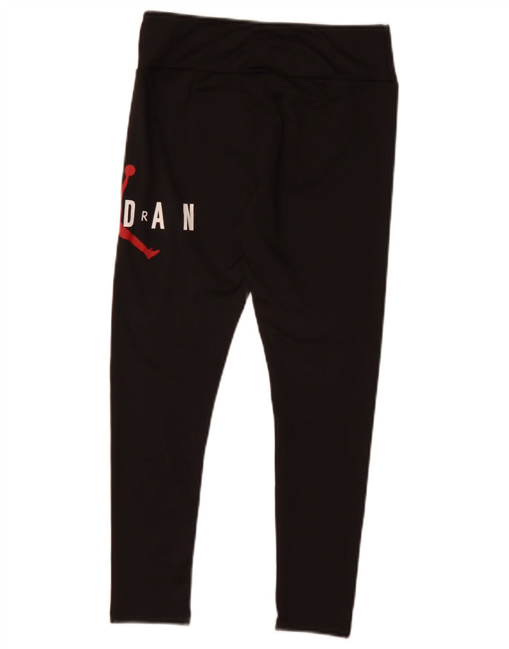 Jordan Girls Graphic Leggings 10-11 Years Medium Black Polyester