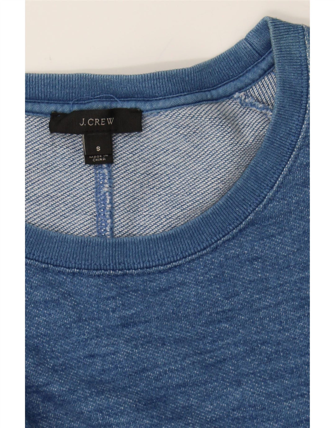 J. CREW Womens Oversized 3/4 Sleeve Sweatshirt Jumper UK 10 Small Blue Vintage J. Crew and Second-Hand J. Crew from Messina Hembry 