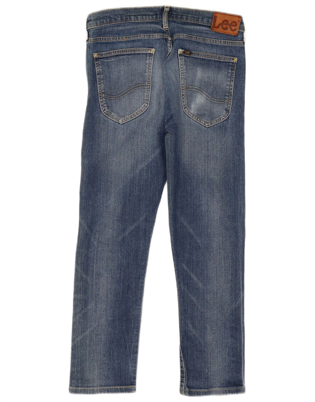 Lee Womens Luke Slim Jeans W32 L28 Blue Cotton