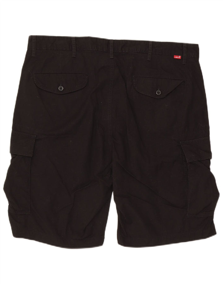 Levi's Mens Cargo Shorts W38 XL Black Cotton