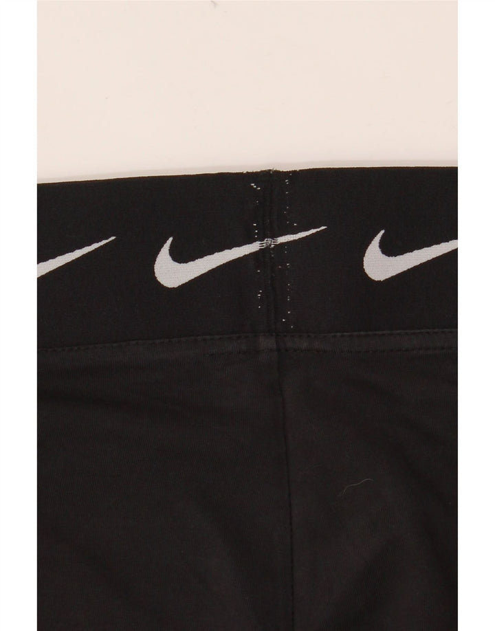 NIKE Womens Graphic Leggings UK 8 Small  Black