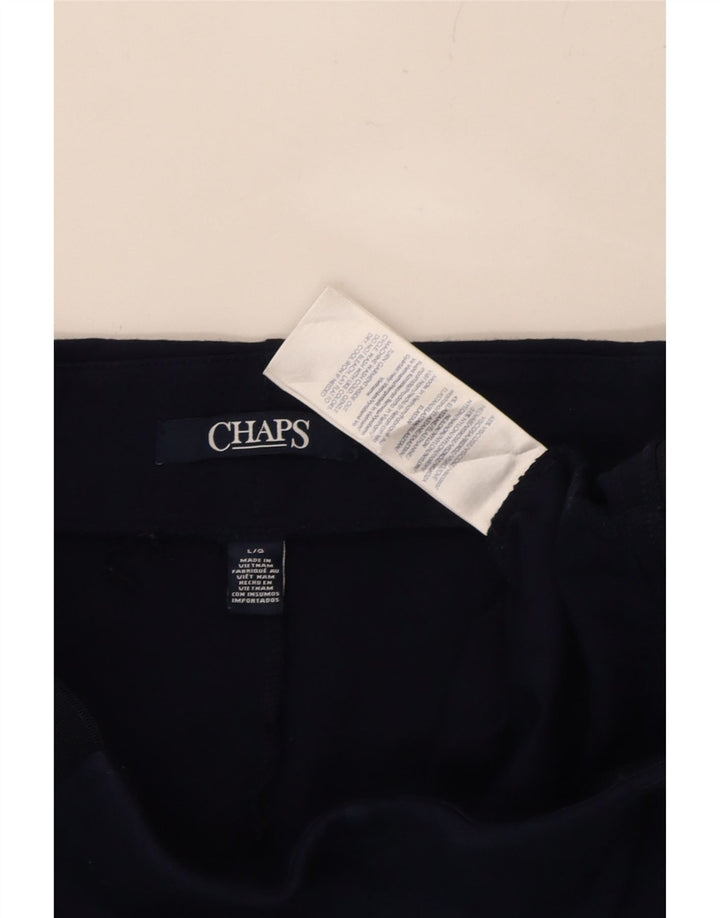 CHAPS Womens Leggings UK 14 Large  Navy Blue Viscose Vintage Chaps and Second-Hand Chaps from Messina Hembry 