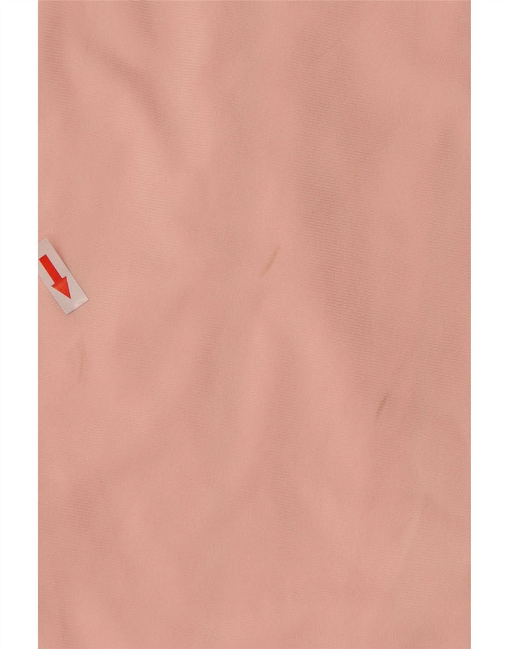 Reebok Womens Tracksuit Top Jacket UK 12 Medium Pink Colourblock Polyester