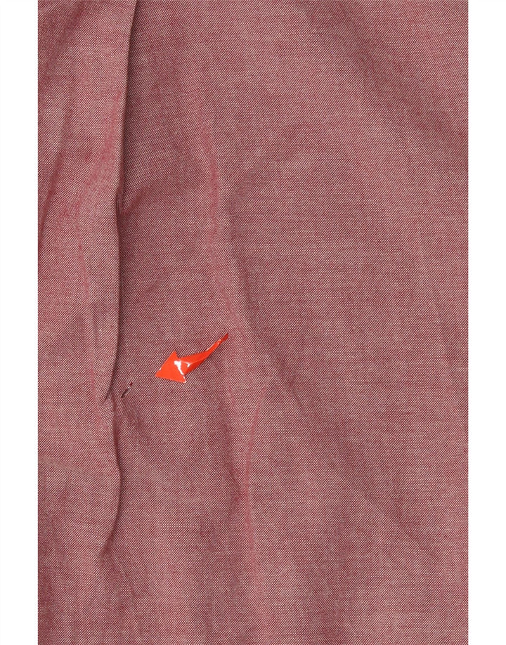 IZOD Mens Shirt Large Maroon Cotton