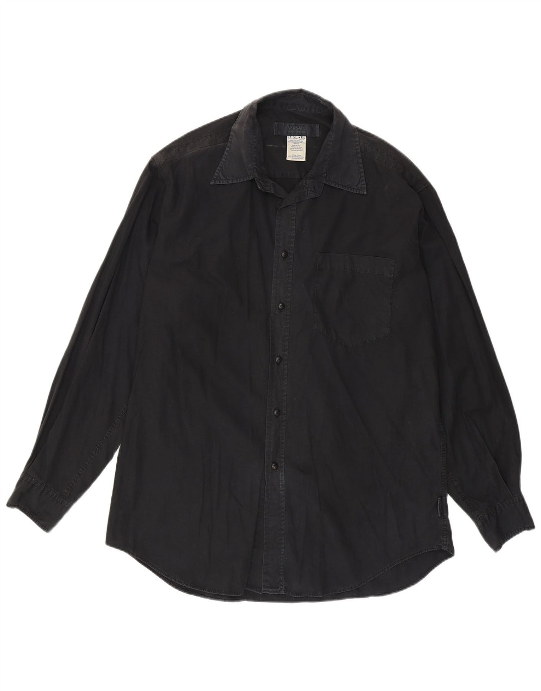 Versace Mens Shirt XL Black Cotton