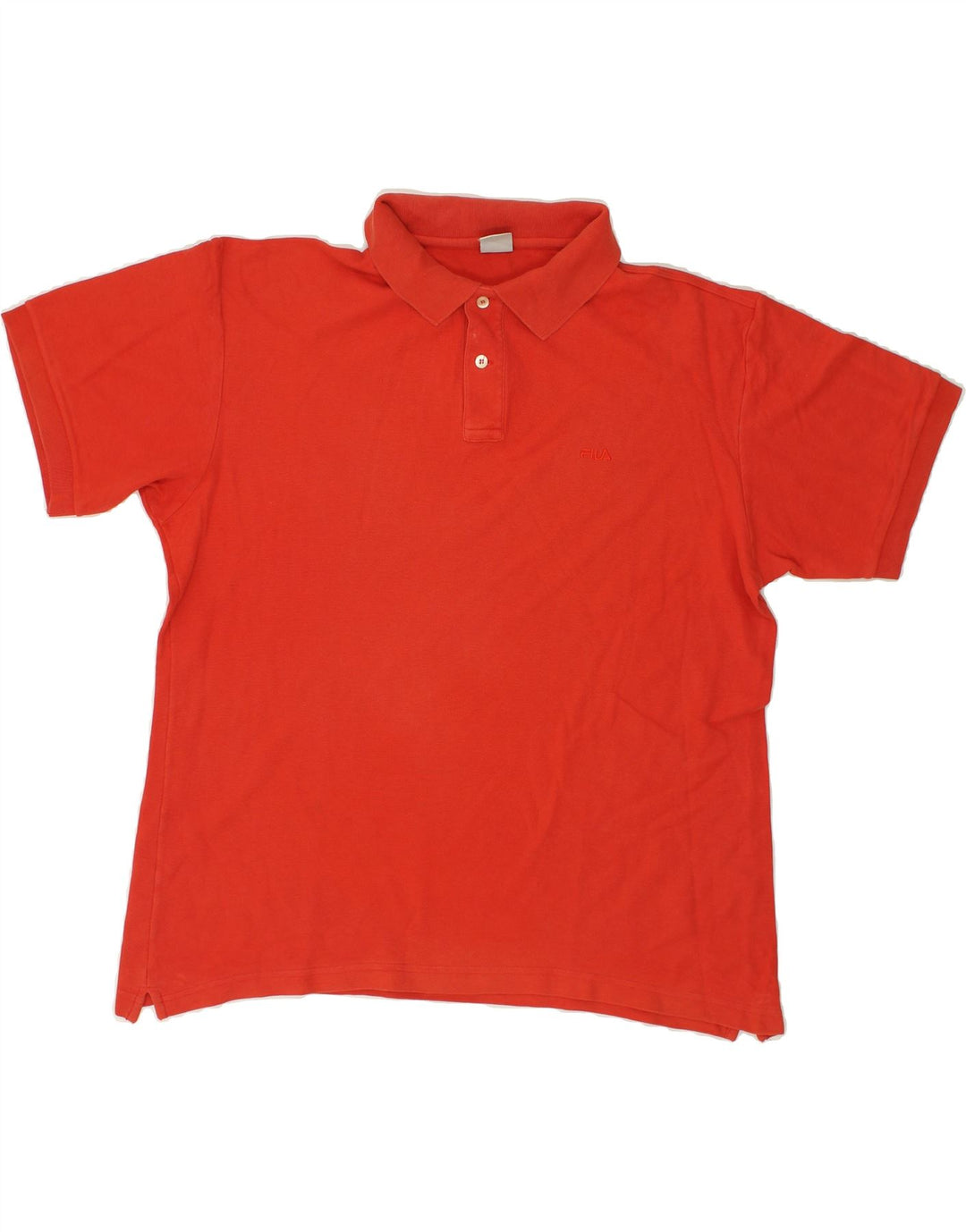 FILA Mens Polo Shirt XL Red Cotton Vintage Fila and Second-Hand Fila from Messina Hembry 