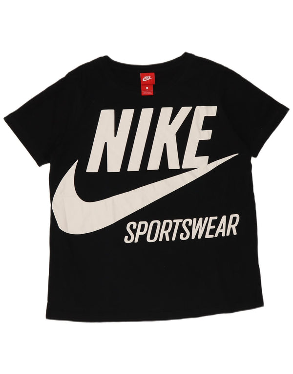 Nike Womens Graphic T-Shirt Top UK 16 Large Black