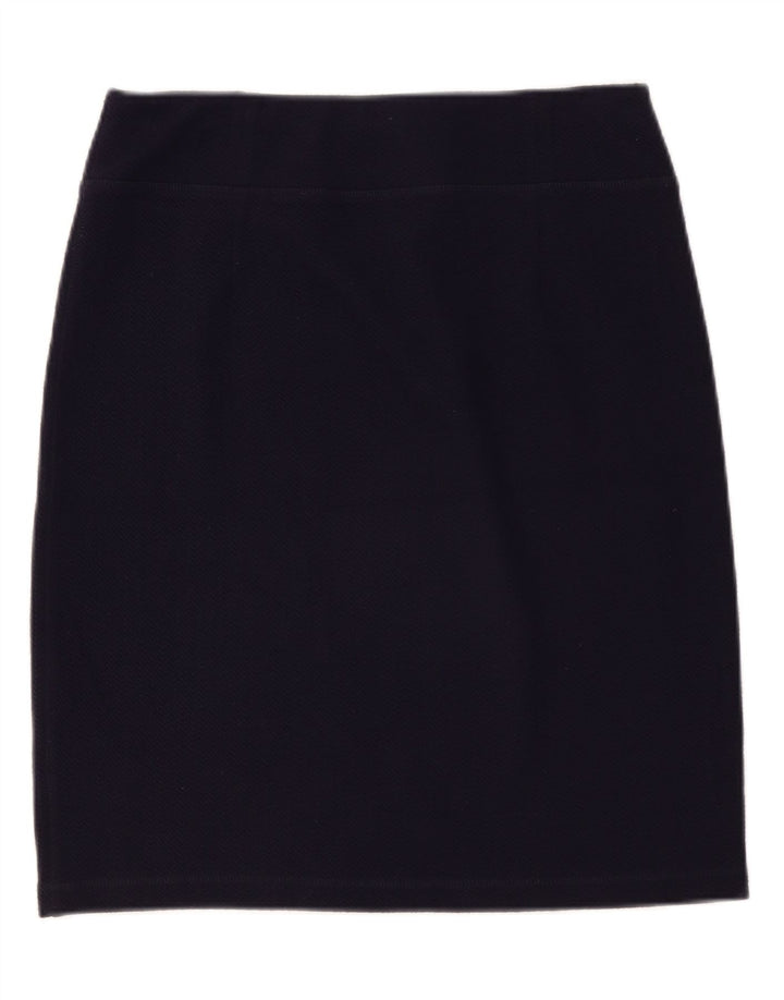 White Stuff Womens Straight Skirt UK 14 Large W36 Navy Blue Polyester