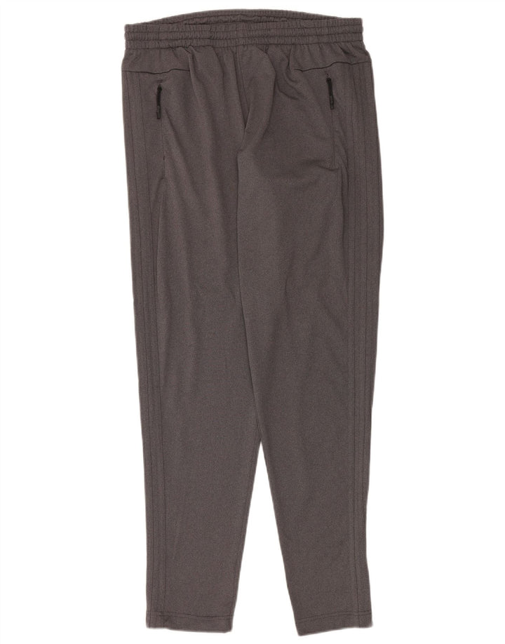 Adidas Mens Tracksuit Trousers Medium Grey Polyester