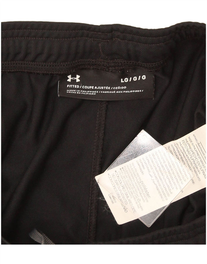 Under Armour Mens Tracksuit Trousers Large Black Polyester