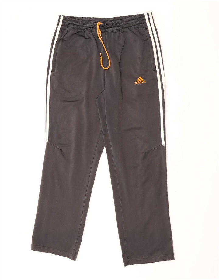 Adidas Mens Tracksuit Trousers UK 38/40 Medium  Grey Polyester