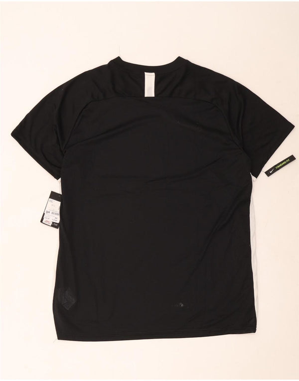 Nike Mens Dri Fit T-Shirt Top 2XL Black Colourblock Polyester