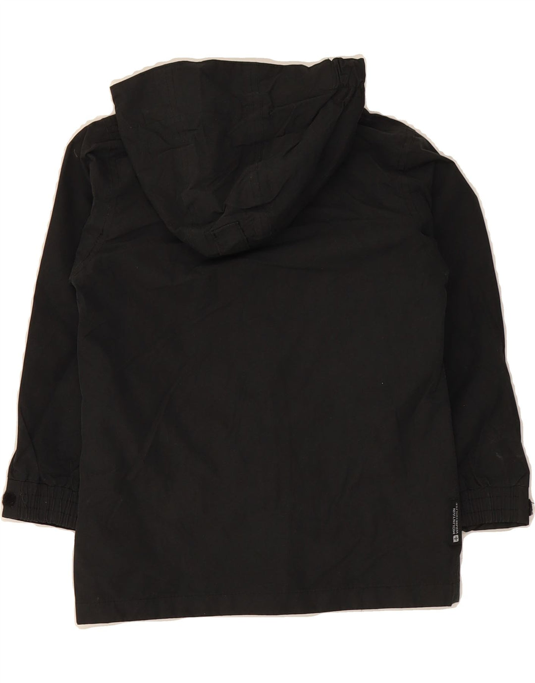 MOUNTAIN EQUIPMENT Girls Hooded Rain Jacket 7-8 Years Black Polyester Vintage Mountain Equipment and Second-Hand Mountain Equipment from Messina Hembry 