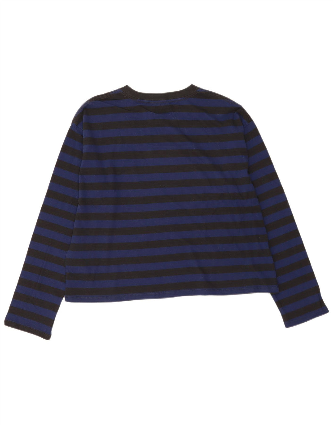 Levi's Womens Oversized Top Long Sleeve UK 14 Medium Navy Blue Striped