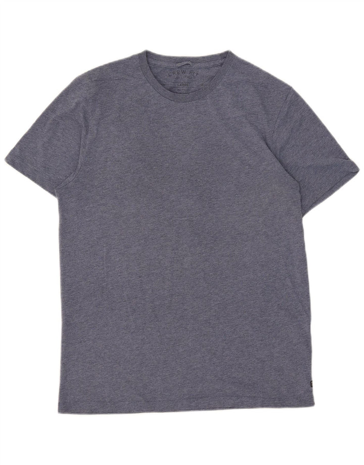 Vintage Mens T-Shirt Top Large Blue Cotton